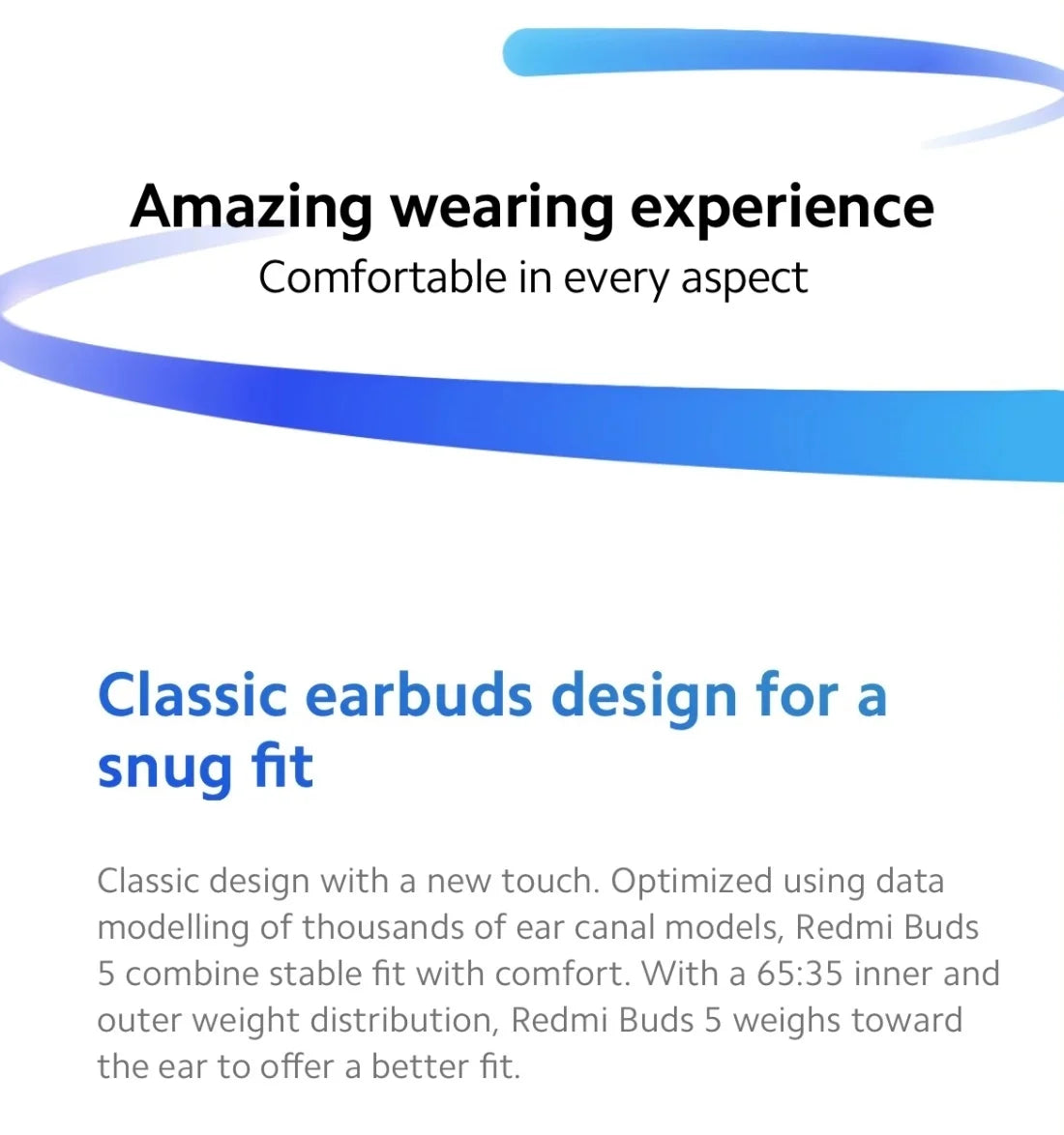 Original Xiaomi Redmi Buds 5 Earphone