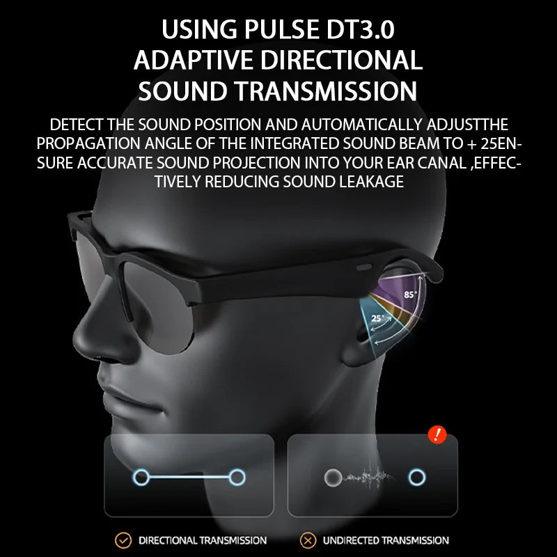 Glasses Sports Driving Bluetooth Sunglasses Wireless Bluetooth Headset Ear Hook Earbuds Wireless Headphones