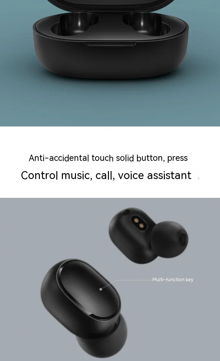 Original Xiaomi Redmi Airdots 2 Earbuds True Wireless Earphone Noise Reduction Headset With Mic Fone Bluetooth TWS Headphones