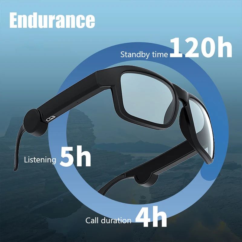 Glasses Sports Driving Bluetooth Sunglasses Wireless Bluetooth Headset Ear Hook Earbuds Wireless Headphones