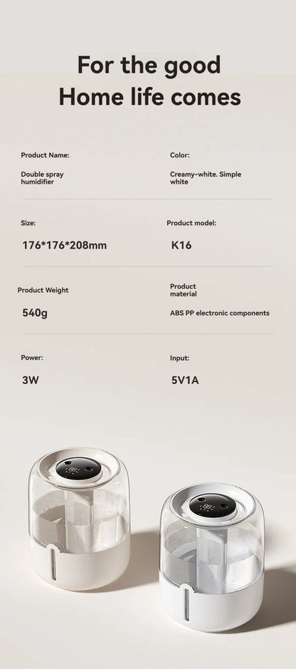 Humidifier Double Spray Quiet