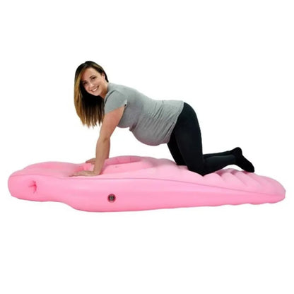 Inflatable Maternity Bed With Holes Foldable Adjustable Firmness Maternity Sleeping Mat Includes Air Pump