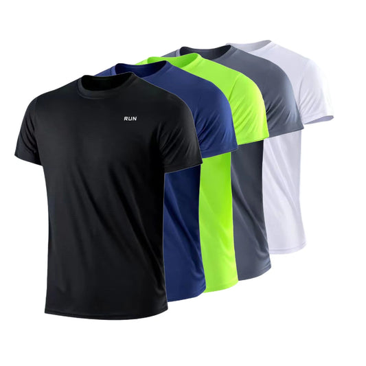 Lightweight Gym and Exercising Men's Quick Dry Short Sleeve Round Neck Sport T-Shirt