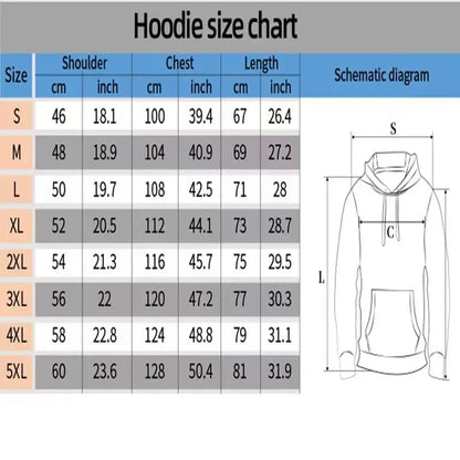 Hoodie - Black Pullover Sweater with Eye-catching Pattern, Street Style Daily Wear, Urban Fashion Casual Loose Trend