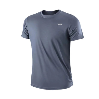 Lightweight Gym and Exercising Men's Quick Dry Short Sleeve Round Neck Sport T-Shirt