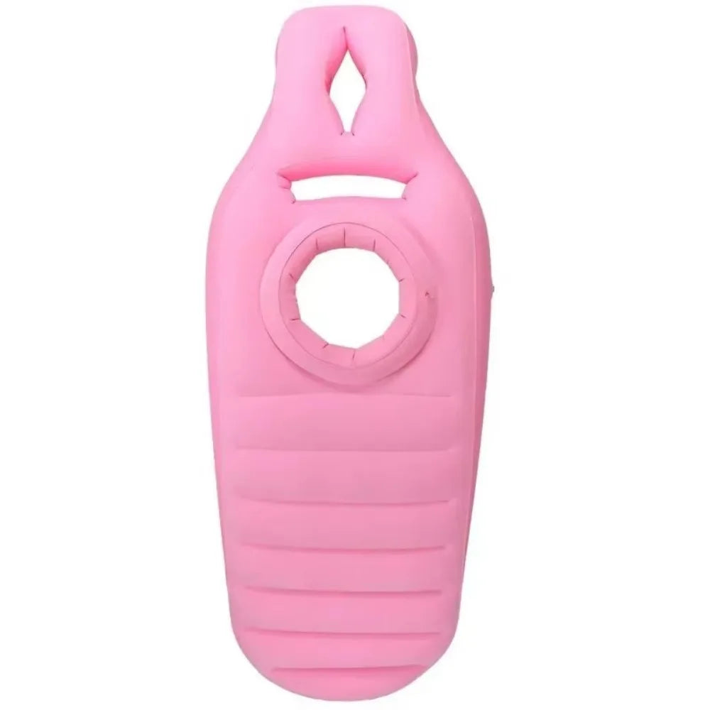 Inflatable Maternity Bed With Holes Foldable Adjustable Firmness Maternity Sleeping Mat Includes Air Pump