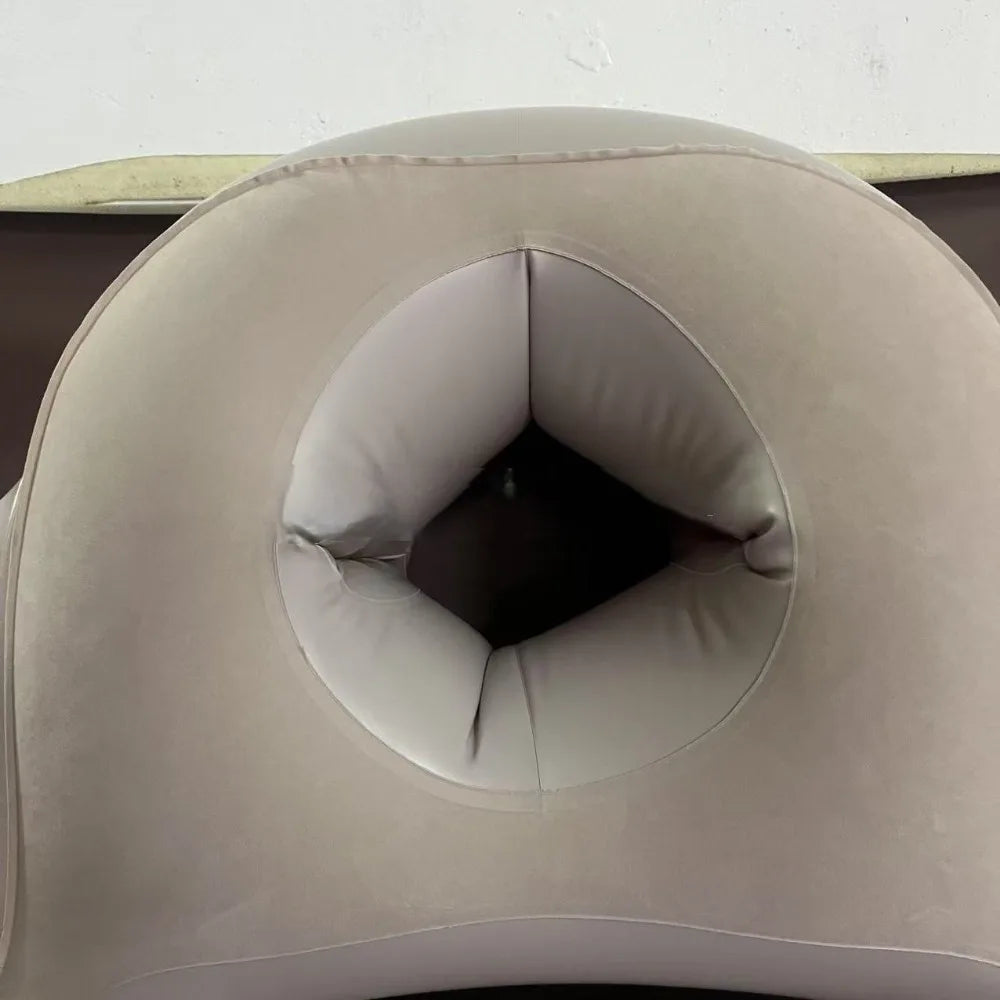 Inflatable Maternity Bed With Holes Foldable Adjustable Firmness Maternity Sleeping Mat Includes Air Pump