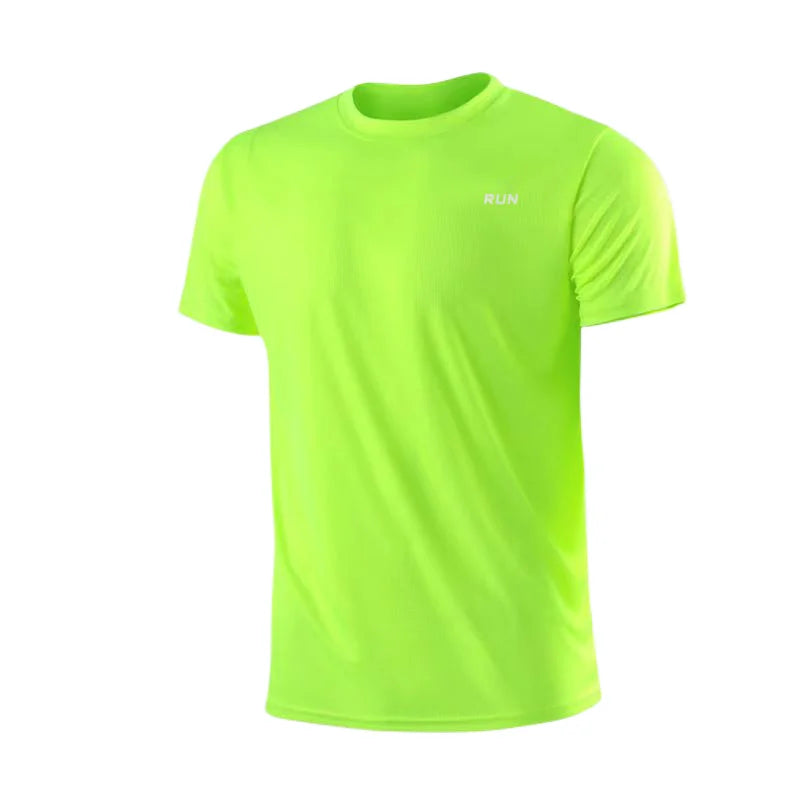 Lightweight Gym and Exercising Men's Quick Dry Short Sleeve Round Neck Sport T-Shirt