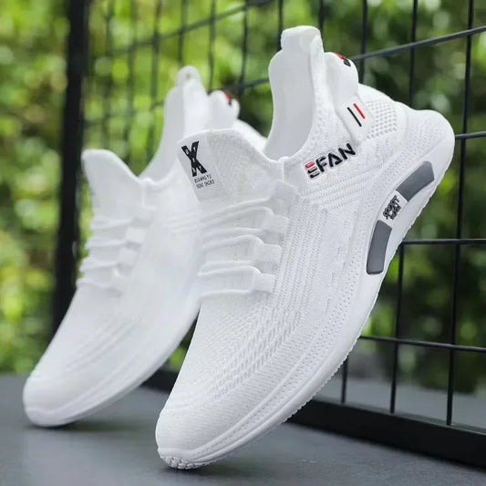 White Casual Running Shoes