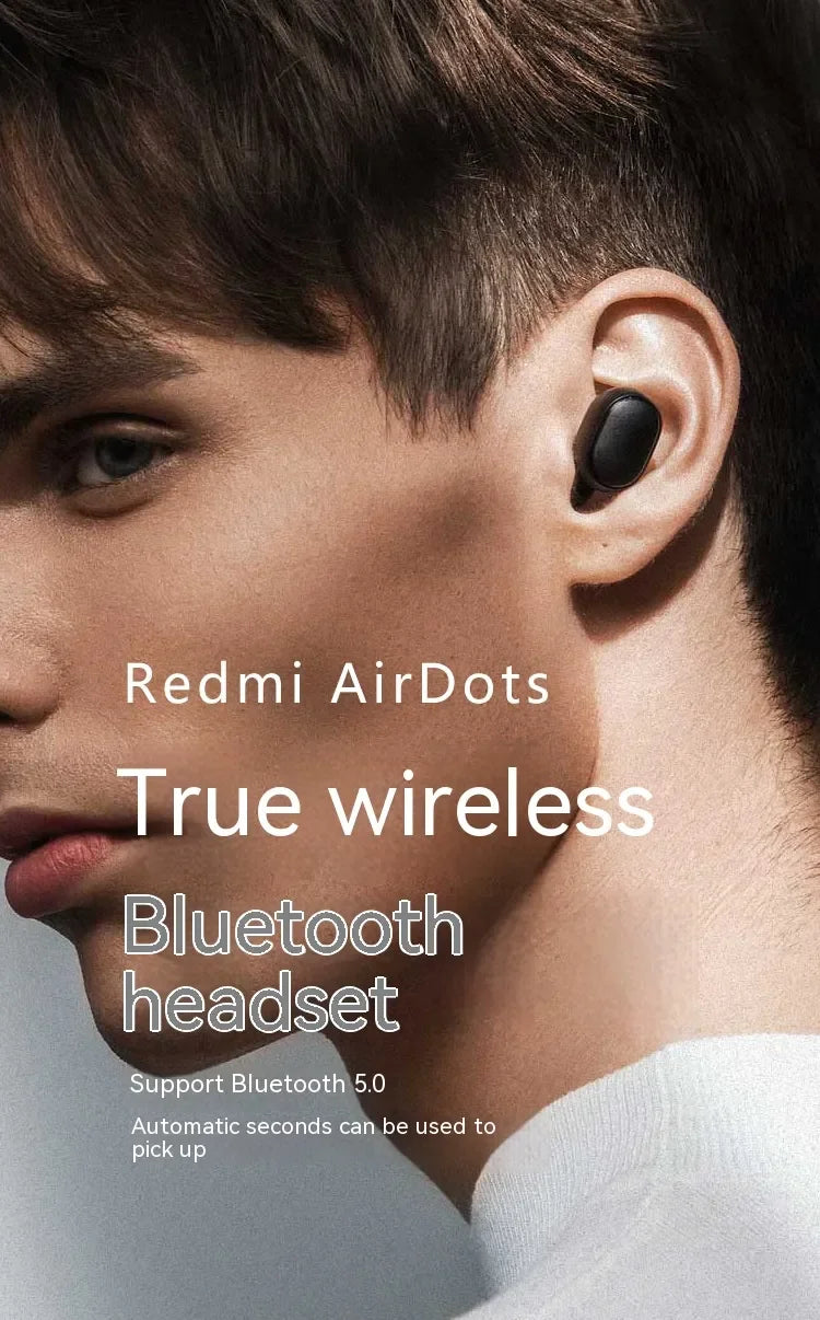 Original Xiaomi Redmi Airdots 2 Earbuds True Wireless Earphone Noise Reduction Headset With Mic Fone Bluetooth TWS Headphones