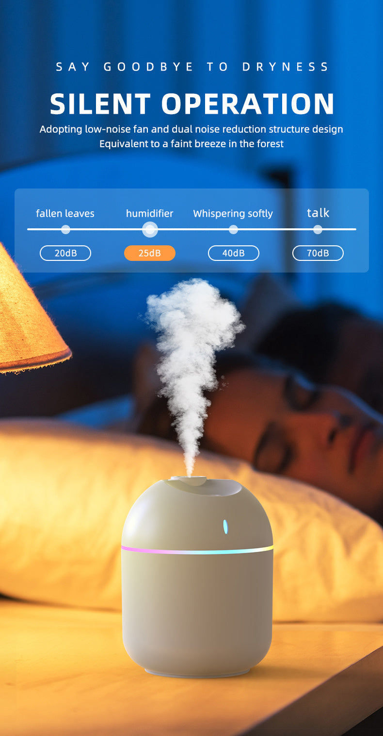 Air Humidifier Cool Mist Aroma Diffuser with LED Night Light -270ML
