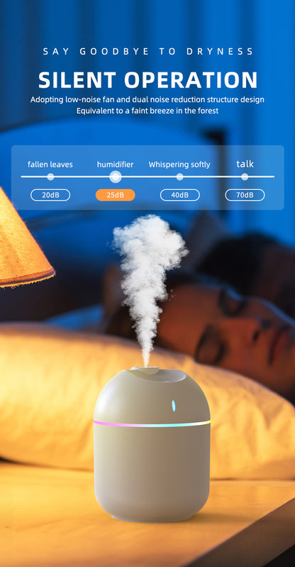 Air Humidifier Cool Mist Aroma Diffuser with LED Night Light -270ML